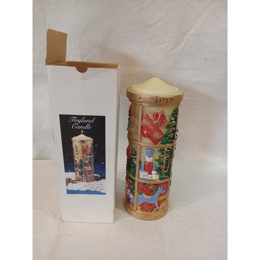 Vintage Toyland Candle Colonial Candle Cape Cod Decorative Holiday Candle